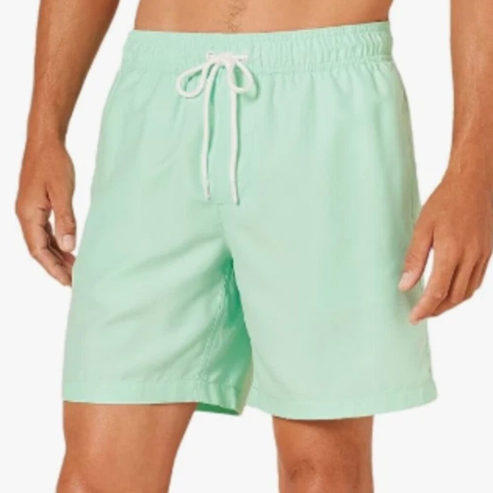 Amazon Essentials Men's 7" Quick-Dry Swim Trunks Sage Green
